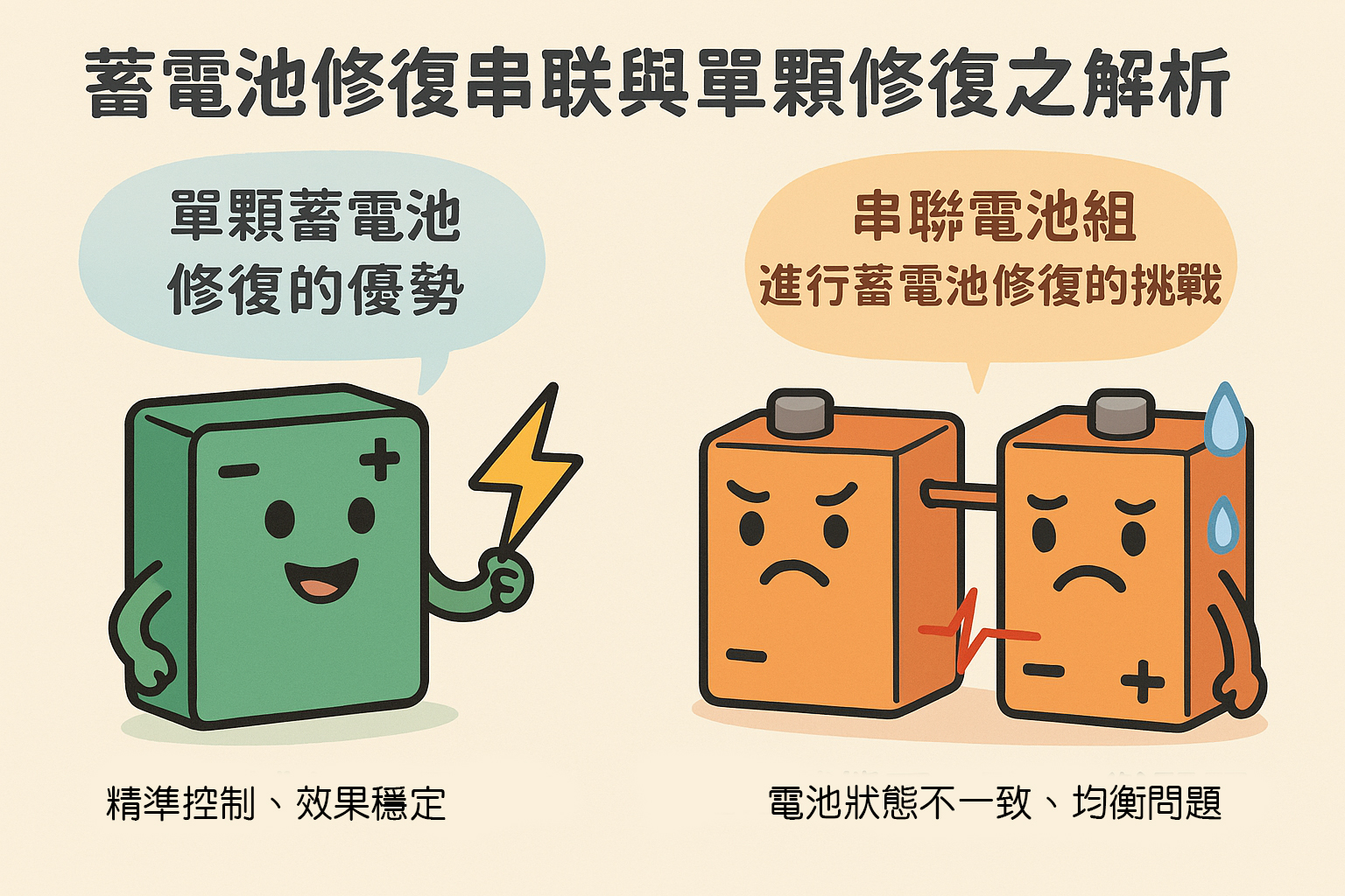 蓄電池修復