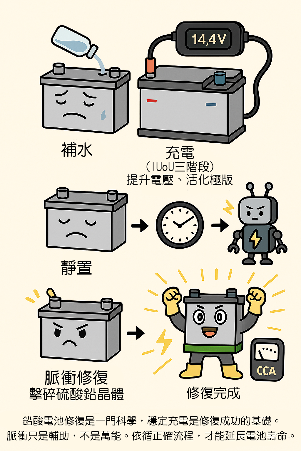 鉛酸電瓶修復
