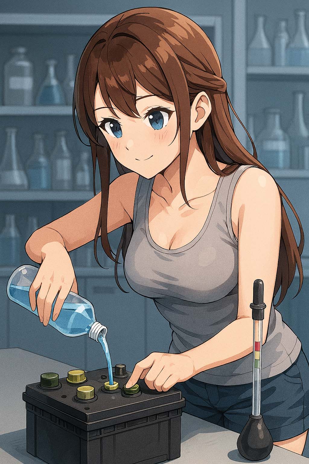 電瓶液比重調整