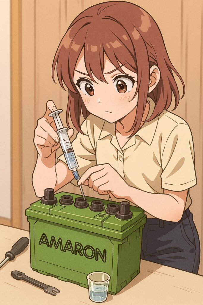 電瓶液補充操作